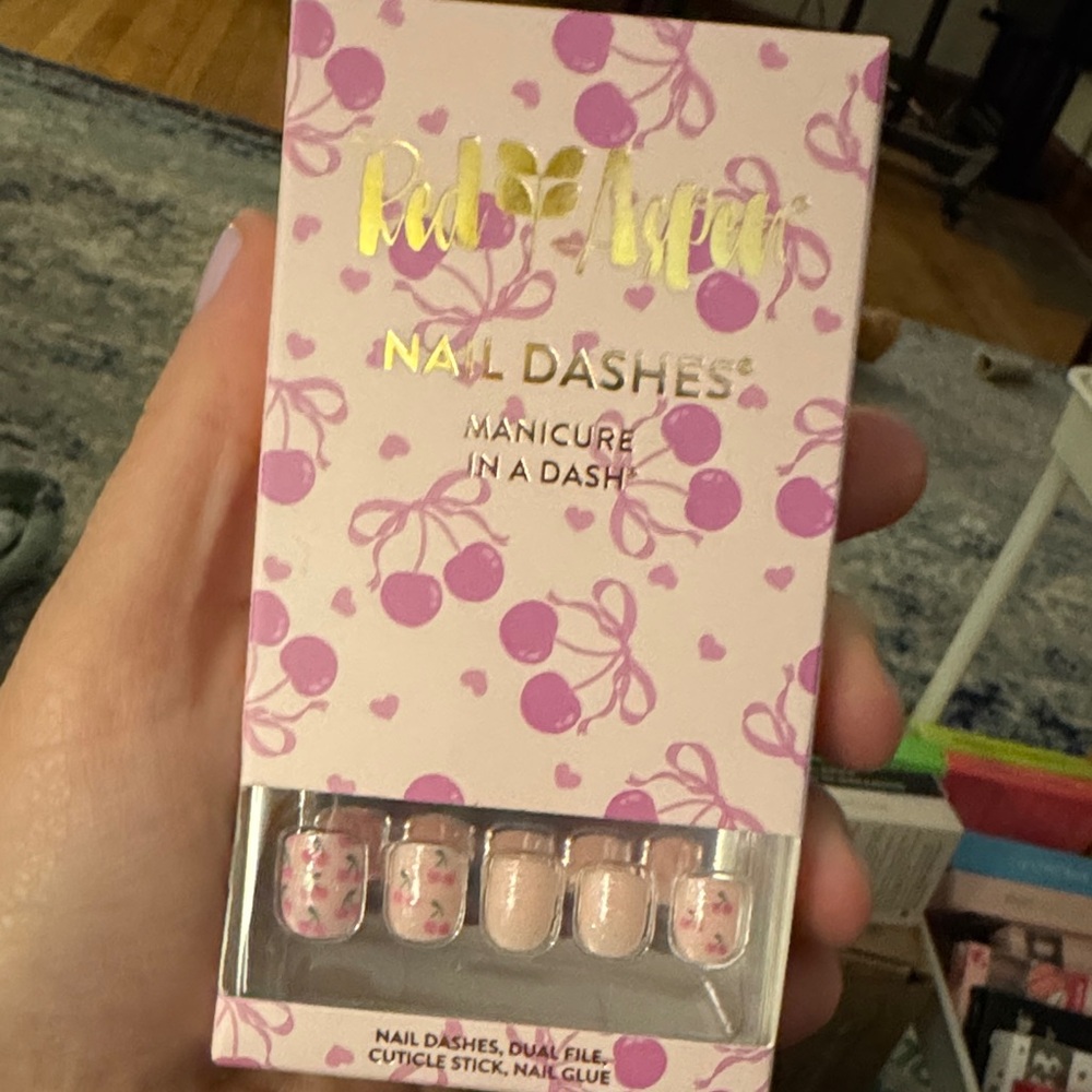 Red Aspen Nail Dashes - PETITE - Cherry Blossom, Charla